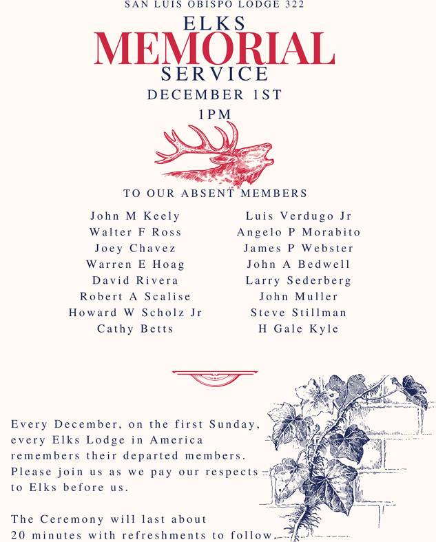Elks Memorial Service