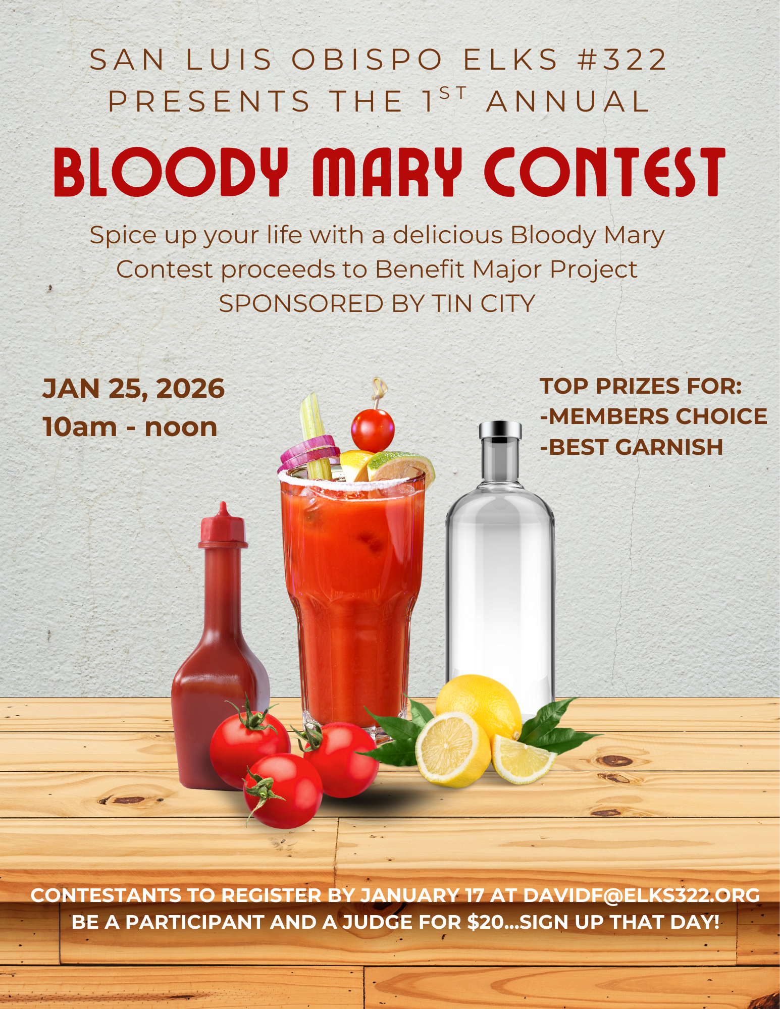 1st Annual Bloody Mary Contest